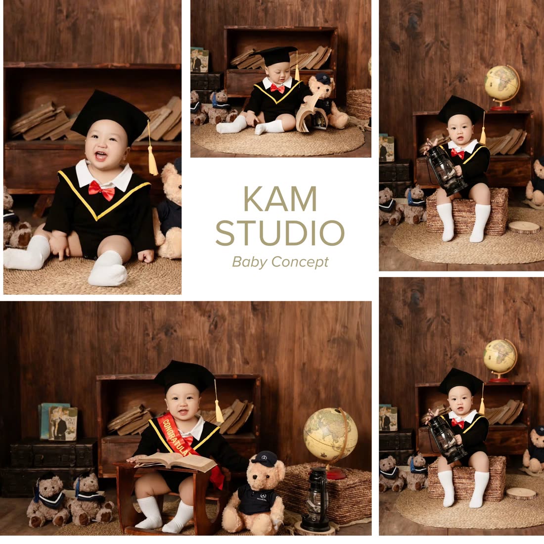 Ảnh bé yêu Kam Studio, concept tông nâu socola